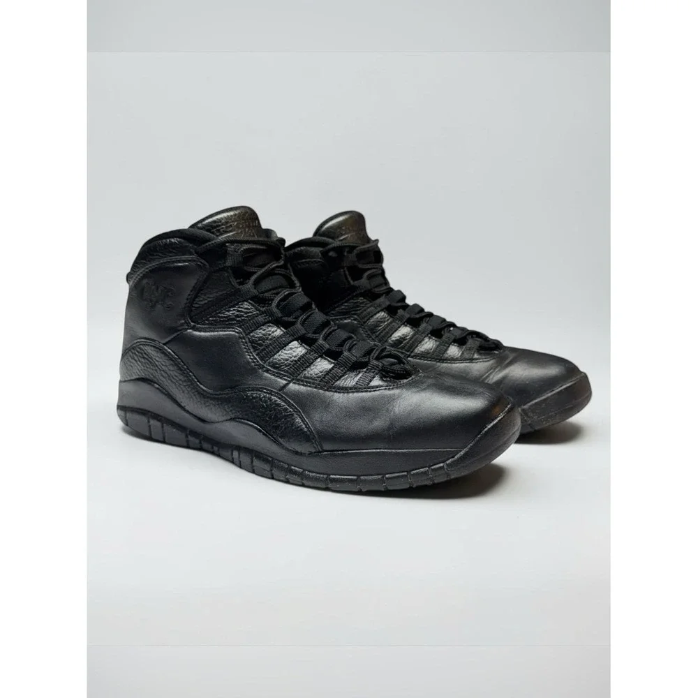 Nike Air Jordan 10 Retro NYC Sneakers 2016 Size 10.5 New York Streetwear Black